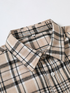 Camicie da uomo di fascia alta personalizzabili in tessuto senza rughe con filo semplice tinto e camicia personalizzabile con bottoni - Product Image 3