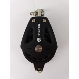 Master BP-0604F Double Wheel/Ring Buckle Sailboat Bearing Pulley 60mm Wheel Diameter 12mm Wire Diameter <b>Marine</b> <b>Hardware</b> - Product Image 2