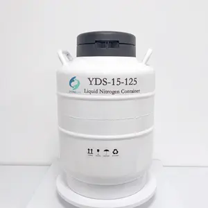 공장 가격 15 대형 구경 LN2 탱크 15 리터 동물 용 Cryo 액체 질소 Dewar 병 가축 사육 YDS-15-125