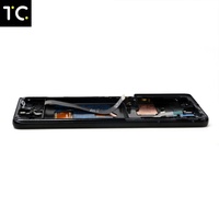 Écran tactile numériseur TC en promotion, haute qualité, garantie 1 an, OEM pour S21 Ultra, cadre LCD noir, 100 % testé, personnalisé