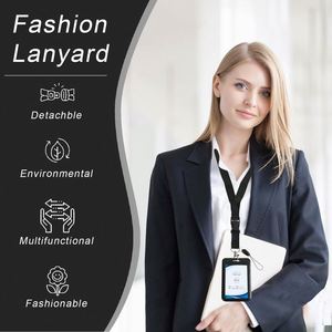 Porta Tarjetas de Identificación Personalizable con Cubierta Deslizante de ABS, con Hebilla Retráctil Ovalada Tipo Crucero, para Oficina, Hombres y Mujeres - Product Image 5