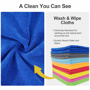 Serviettes de <span class=keywords><strong>lavage</strong></span> microfibres sans bords pour le nettoyage et le séchage de la carrosserie automobile – <span class=keywords><strong>Produit</strong></span> économique pour le detailing - Product Image 2