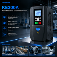 Convertisseur de fréquence AC industriel KE300A monophasé/triphasé 220V-380V avec écran LCD pour pompes, ventilateurs, convoyeurs et automatisation d'usine