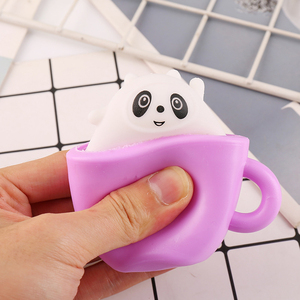 Animal Squishes <b>Toys</b> with Panda Cup Squishies Cute Panda Squeeze <b>Toys</b> for Kids Panda Cup Fidget <b>Toys</b> for Adults <b>Anxiety</b> - Product Image 3