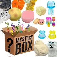 Hot Blind Box Mystery Kawaii Cat Paw Mochi Squishy, Mainan Fidget Makanan Simulasi, Mainan Remas Kaki Lucu Antistres Pereda Stres