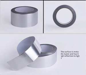 Ruban adhésif en aluminium pour l'étanchéité des systèmes CVC, résistant <span class=keywords><strong>à</strong></span> la chaleur 260°C, anti-humidité, forte adhérence, applications de masquage industriel, 0,05 mm - Product Image 5