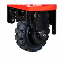 Chariot élévateur à palettes électrique à batterie lithium 2,5T 3T 5T, transpalette manuel AWD à pneus pleins pour quai de chargement, entrepôt et usage en usine