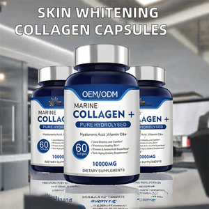 Complément alimentaire super-aliment à base de collagène marin en gélules molles, hydrolysé pur, avec vitamines C et E, protéines et acides aminés, compatible OEM - Product Image 3