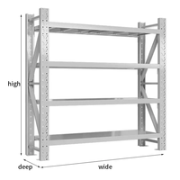 Einfach zu installierende höhenverstellbare hochleistungs-industrie-regale metallische regale stapeln lagerung regal regal