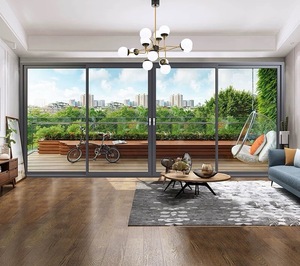 Giá bán buôn Slim cửa trượt tự động nhôm hồ sơ nhôm cửa sổ và cửa ra vào Slim hẹp cửa trượt - Product Image 1