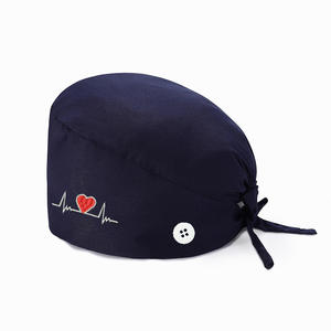 Chapeau chirurgical moderne minimaliste en coton réutilisable et lavable, unisexe, type bouffant, pour les professionnels de la santé - Product Image 2