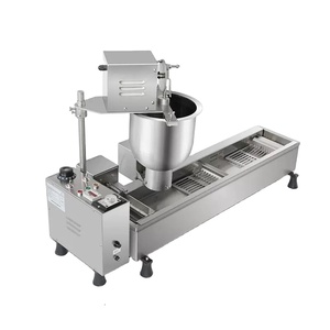 Friteuse professionnelle à beignets à une seule rangée, 500 pièces/heure, ensemble de 3 moules, fonctionnement facile, commande mécanique - Product Image 1
