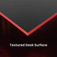 Escritorio de Juegos Rectangular al por Mayor, Mesa para PC Resistente, Escritorio Grande para Juegos con Estantes de Almacenamiento y Bolsa