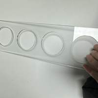 Verre trempé ultra-blanc transparent personnalisable avec découpe et perçage sur mesure