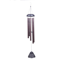 Campanas de Viento de Aluminio Vintage de 32 Pulgadas, con Energía Solar, Pantalla LED, Sonido Profundo, Hechas a Mano, para Exteriores
