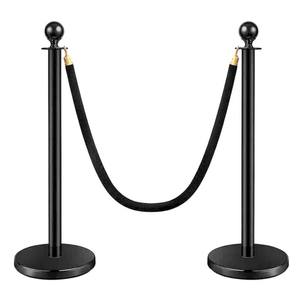 Prezzo di fabbrica folla controllo Stanchion fune barriere di sicurezza con corda di velluto per i teatri alberghi club festa cerimonia - Product Image 3