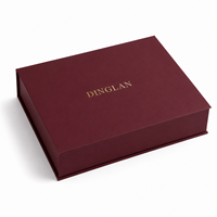 Boîte cadeau personnalisée en papier recyclé écologique avec fermeture magnétique et doublure en éponge pour emballages de luxe de bijoux