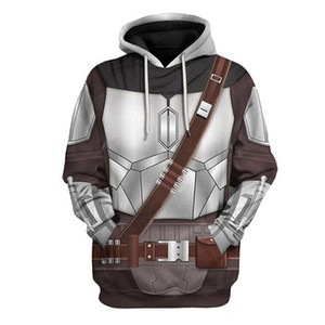 Fitspi livraison directe Mandalorian Costume sweat à capuche commande en gros conception personnalisée grands et grands hommes - Product Image 4