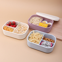 Boîte à bento personnalisée en silicone de qualité alimentaire sans BPA et écologique Conteneur de stockage des aliments pour enfants étanche et portable