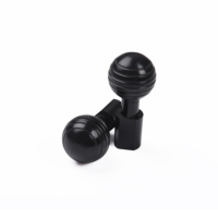Service d'usinage CNC sur mesure de haute qualité pièces de tournage CNC boulons à vis anodisés noirs en aluminium 6061