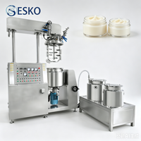 Cuve de mélange homogénéisante sous vide ESKO pour cosmétiques, machine de fabrication de pâtes et crèmes pour produits chimiques, shampoings, mayonnaises