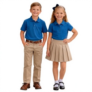 Uniforme Escolar Formal al por Mayor, Vestido Personalizado de Manga Larga, Mezcla de Algodón, Ropa Académica para Estudiantes, Tela Premium Resistente - Product Image 1