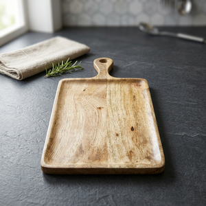 Planche à découper rectangulaire en bois, outils de cuisine de haute qualité et pratique - Product Image 2