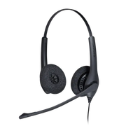 Casque stéréo supra-auriculaire Jabra Biz 1500 Duo/Mono QD avec microphone antibruit
