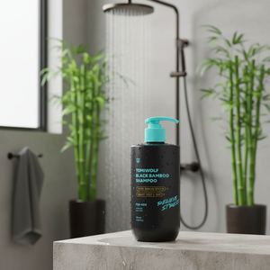 [ROOICELL] Shampooing K-Beauty au bambou noir TOMIWOLF pour hommes 500ml, revitalisant lissant, vitalité, contre la chute des cheveux - Product Image 3