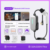 Nouvelle station de charge portable pour véhicule électrique embarquée 32A 3,5KW, compatible BYD Tesla, à onde sinusoïdale pure, pour la maison
