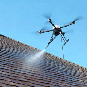 Drone de nettoyage de fenêtres puissant JIUSI D15R, drone de nettoyage de façade, drone de nettoyage de bâtiment haute pression - Product Image 1