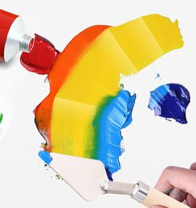 سكين الطلاء سكين الفولاذ المقاوم للصدأ ملعقة لوحة سكين الاكريليك غواش الطلاء مكشط اللون خلط مكشط الباستيل النفط للفنانين - Product Image 6