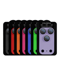 Protecteurs d'Objectif d'Appareil Photo 3D de Haute Qualité pour iPhone 17 Air 17 Pro Max Film en Verre Trempé Coloré 9H Anti-Rayures Anti-Choc
