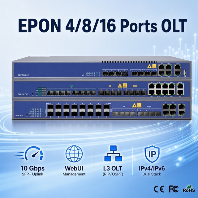 Hot Sale with Discount 4 8 16 PON Port V-SOL V1600D8 FTTH GEPON Vsol 4/8/16 Puertos EPON OLT