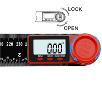 Règle d'angle numérique 300 mm, inclinomètre électronique, goniomètre 360 degrés, rapporteur, outils de mesure d'angle