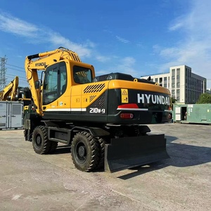 รถขุดล้อยางมือสอง HYUNDAI 210W-9 ขนาด 20 ตัน สำหรับปรับระดับพื้นที่หญ้า  พร้อมเครื่องยนต์แข็งแกร่ง  รุ่น Multi-Terrain Dominator - Product Image 3