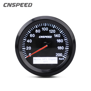 CNSPEED GPS มาตรวัดความเร็ว 200 กม.ชม. เปลือกสีดำสำหรับรถจักรยานยนต์การติดตั้งเพิ่มเติมอัพเกรด 12V 24V - Product Image 1