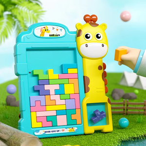 Jouet éducatif multifonctionnel en plastique ABS sur le thème du cerf pour blocs de puzzle, jouet d'apprentissage précoce pour les enfants - Product Image 3