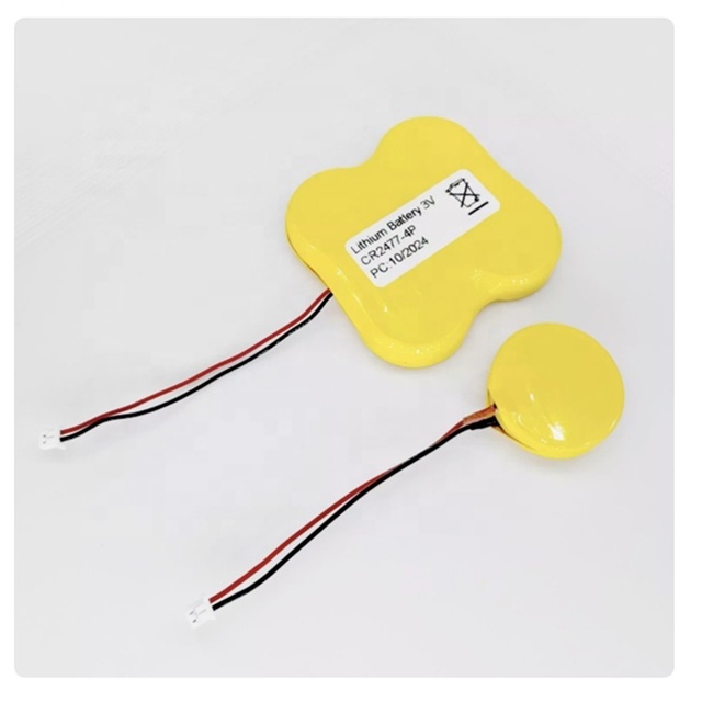3V 4P CR2430 CR2450 CR2477-4P 1S4P Non-rechargeable Lithium Button Battery Li-MnO2 Coin Batteries 1.0mm 1.25mm 2.0mm connector
