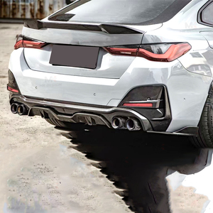 Sm Phong Cách Bất Carbon Sợi Phía Sau Bumper Lip Khuếch Tán Splitters Cho 2021up 4 Series G26 4 Cửa Quad Xả Mẹo Xe Tái Trang - Product Image 6