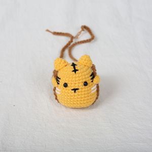 2025 New Craft <span class=keywords><strong>Handmade</strong></span> Dễ Thương Thỏ Ếch Búp Bê Mặt Dây Chuyền Động Vật Nhỏ Đu Sang Trọng Crochet <span class=keywords><strong>Keychain</strong></span> - Product Image 2