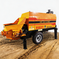 Pompe à béton diesel sur remorque 30m³/h pour structures secondaires, haute pression, compacte pour petits sites, CE, prix usine