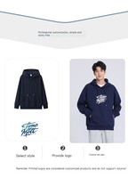 Sweat-shirt à capuche surdimensionné pour homme avec logo personnalisé, doublure en polaire, col rond, coupe ample, streetwear décontracté, manches longues, pull-over pour homme