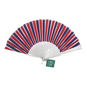 Chinese Dance Cover Geprint Fan Abanicos Boda Gepersonaliseerde Plastic Afrikaanse Bruiloft Handfan Huwelijksfeest Gunsten Voor Gasten