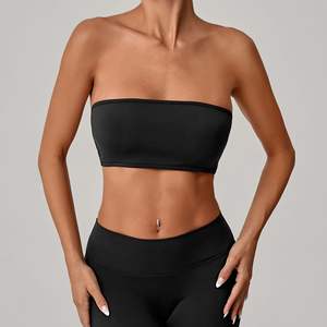 Ropa interior de gimnasio de alta intensidad para mujer, sujetadores deportivos acolchados sin costuras, Tops de Yoga para Fitness, sujetador para correr, <span class=keywords><strong>Top</strong></span> corto de realce a prueba de golpes - Product Image 6