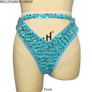 Samba carnevale cintura reggiseno in filo di pancia e collant perline a mano Passista concorso Cabaret Broadway Theater Mardi Gras, veline di Las Vegas - Product Image 5