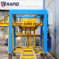 Ligne de production de briques de terre compressée RPT10-10, unité de fabrication de blocs d'argile emboîtables pour atelier de briques