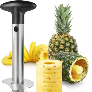 Stainless Steel Pineapple Slicer Peeler Fruit Corer Slicer Kitchen Easy Tool Pineapple Spiral Cutter New Utensil Accessories