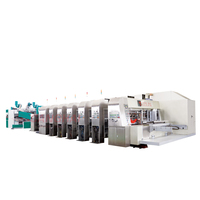 Machine automatique de pliage, collage, impression flexo, rainurage et découpe pour carton ondulé Canghai - Prix