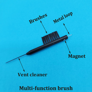 Petite brosse en plastique noire magnétique pour aides auditives BTE <span class=keywords><strong>Signia</strong></span>, aide auditive <span class=keywords><strong>Siemens</strong></span>, mini outil de nettoyage - Product Image 2